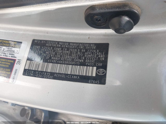 Aukcja sprzedaży 2009 Toyota Camry Se/le/xle, vin: 4T4BE46K69R068515, numer aukcji: 45075992