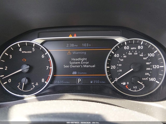 2025 Nissan Altima Sv Fwd მანქანა იყიდება აუქციონზე, vin: 1N4BL4DV6SN310758, აუქციონის ნომერი: 45076023