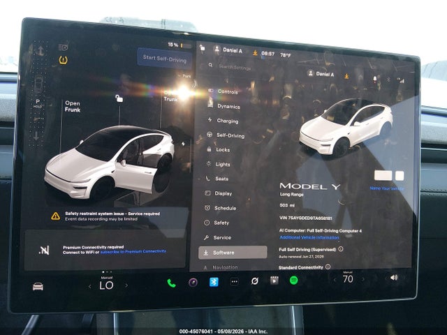 Продаж на аукціоні авто 2026 Tesla Model Y, vin: 7SAYGDED9TA658181, номер лоту: 45076041