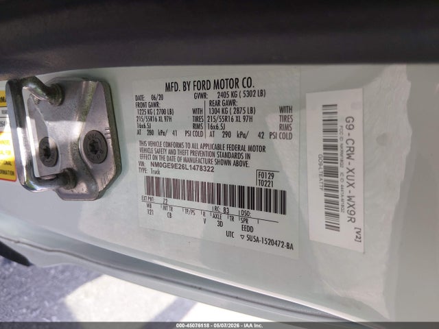 NM0GE9E26L1478322 Ford Transit Connect Xl Passenger