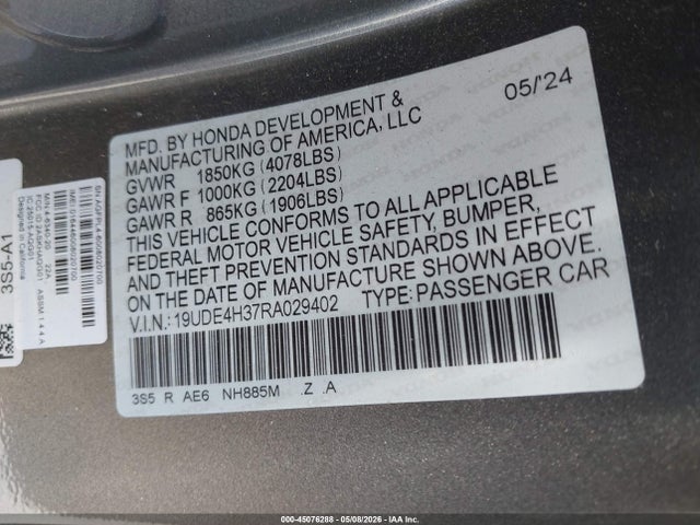 Acura Integra A-spec 2024 19UDE4H37RA029402 Image 9