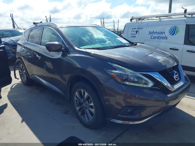 2018 Nissan Murano Sl მანქანა იყიდება აუქციონზე, vin: 5N1AZ2MG6JN150417, აუქციონის ნომერი: 45076303
