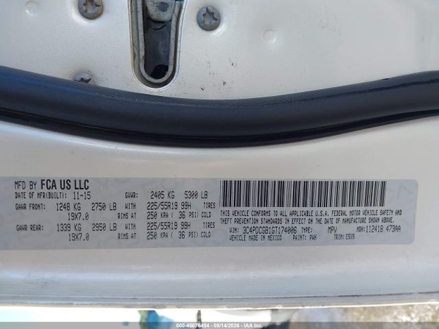Продажа на аукционе авто 2016 Dodge Journey Crossroad, vin: 3C4PDCGB1GT174006, номер лота: 45076454