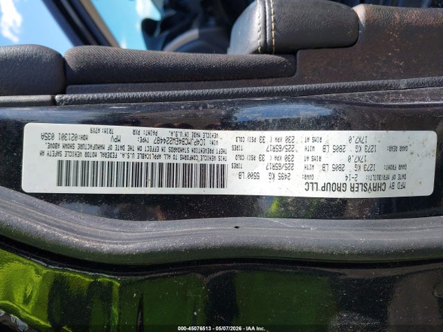 45076513 :رقم المزاد ، 1C4PJMCB4EW224487 vin ، 2014 Jeep Cherokee Latitude مزاد بيع