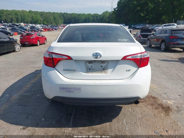 45076570 :رقم المزاد ، 5YFBURHE4GP505119 vin ، 2016 Toyota Corolla Le مزاد بيع