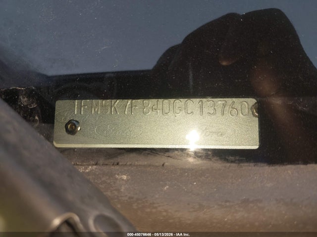 45076646 :رقم المزاد ، 1FM5K7F84DGC13760 vin ، 2013 Ford Explorer Limited مزاد بيع