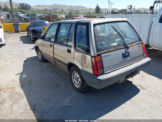 1986 Honda Civic 1500 Dx მანქანა იყიდება აუქციონზე, vin: JHMAN5522GC001008, აუქციონის ნომერი: 45076984