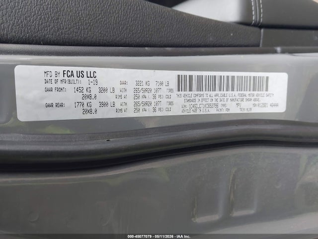 Dodge Durango R/t Awd 2019 1C4SDJCT1KC652796 Image 9