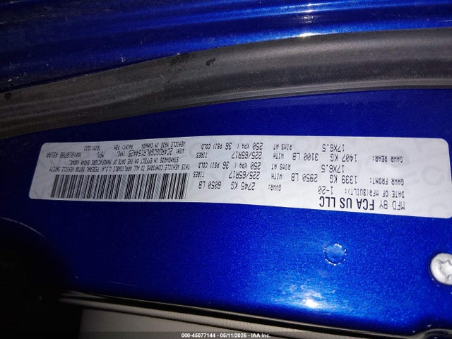 45077144 :رقم المزاد ، 2C4RDGCG0LR154425 vin ، 2020 Dodge Grand Caravan Sxt مزاد بيع