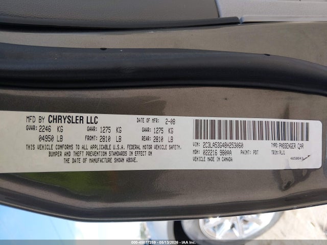 45077259 :رقم المزاد ، 2C3LA53G48H253060 vin ، 2008 Chrysler 300 Touring مزاد بيع