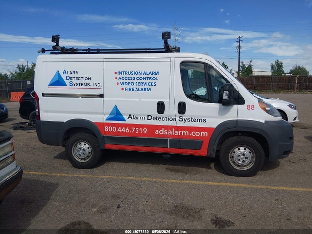 2018 Ram Promaster 1500 Low Roof 118 Wb მანქანა იყიდება აუქციონზე, vin: 3C6TRVNG0JE136862, აუქციონის ნომერი: 45077330