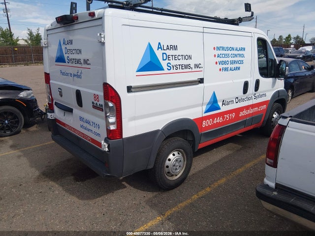 2018 Ram Promaster 1500 Low Roof 118 Wb მანქანა იყიდება აუქციონზე, vin: 3C6TRVNG0JE136862, აუქციონის ნომერი: 45077330