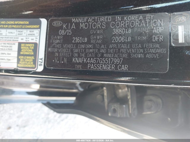 Продаж на аукціоні авто 2016 Kia Forte Lx, vin: KNAFK4A67G5517997, номер лоту: 45077626