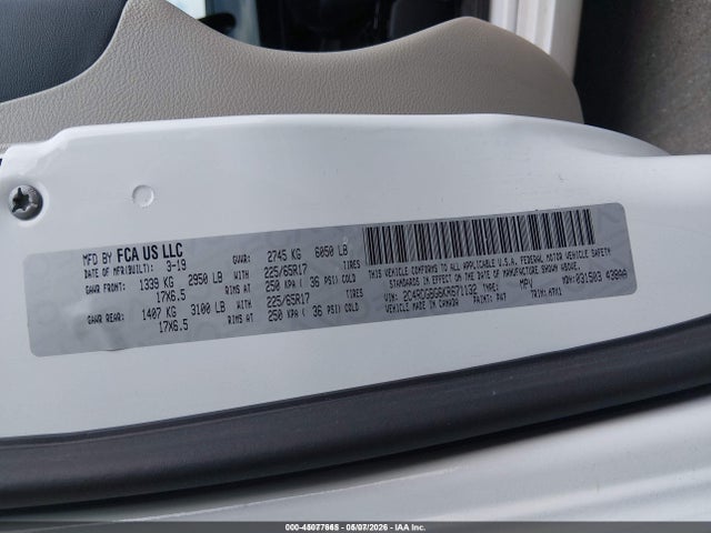 Продажа на аукционе авто 2019 Dodge Grand Caravan Se, vin: 2C4RDGBG6KR671132, номер лота: 45077665