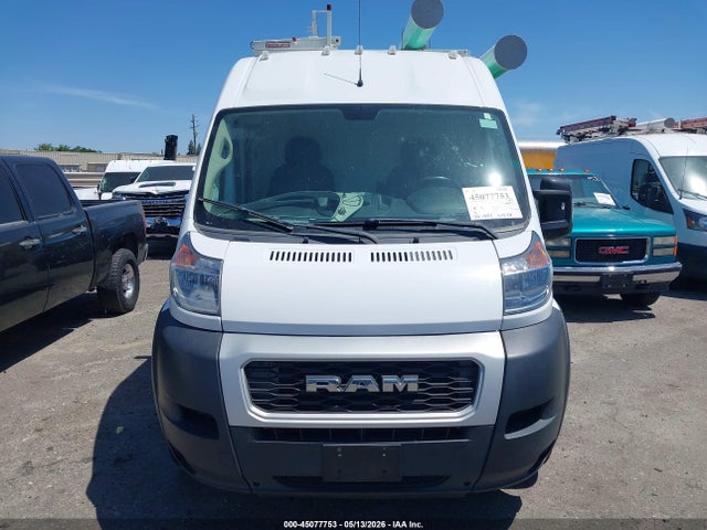 45077753 :رقم المزاد ، 3C6TRVCG5KE522889 vin ، 2019 Ram Promaster 2500 High Roof 136 Wb مزاد بيع