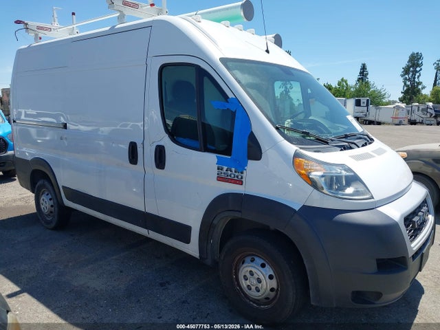 45077753 :رقم المزاد ، 3C6TRVCG5KE522889 vin ، 2019 Ram Promaster 2500 High Roof 136 Wb مزاد بيع