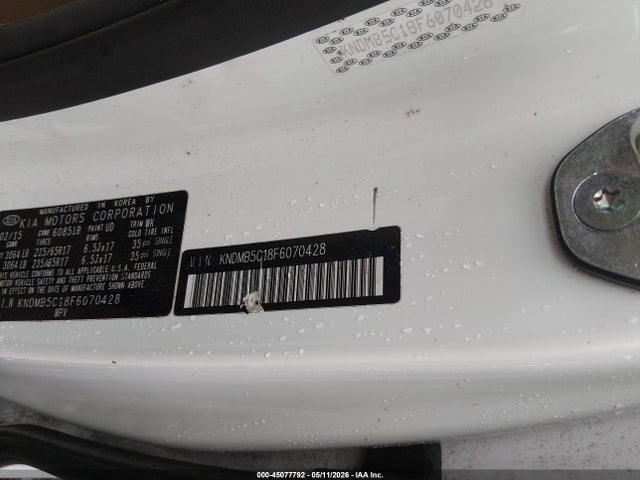 Aukcja sprzedaży 2015 Kia Sedona Lx, vin: KNDMB5C18F6070428, numer aukcji: 45077792
