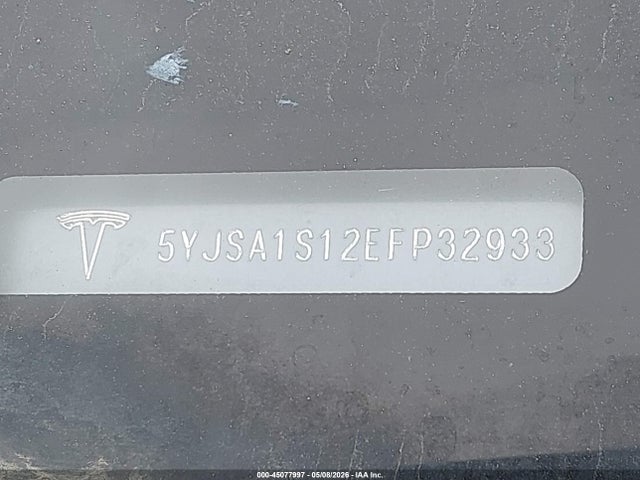 Продаж на аукціоні авто 2014 Tesla Model S, vin: 5YJSA1S12EFP32933, номер лоту: 45077997