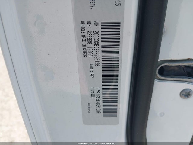 Aukcja sprzedaży 2015 Dodge Charger Se, vin: 2C3CDXBG8FH795120, numer aukcji: 45078133