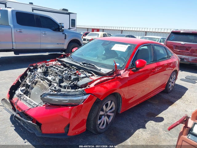 2026 Honda Civic Lx მანქანა იყიდება აუქციონზე, vin: 2HGFE2F29TH511014, აუქციონის ნომერი: 45078134