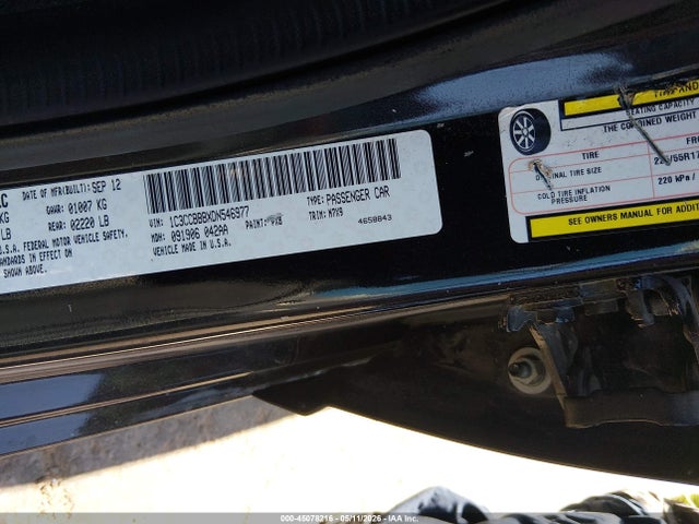 2013 Chrysler 200 Touring მანქანა იყიდება აუქციონზე, vin: 1C3CCBBBXDN546977, აუქციონის ნომერი: 45078216