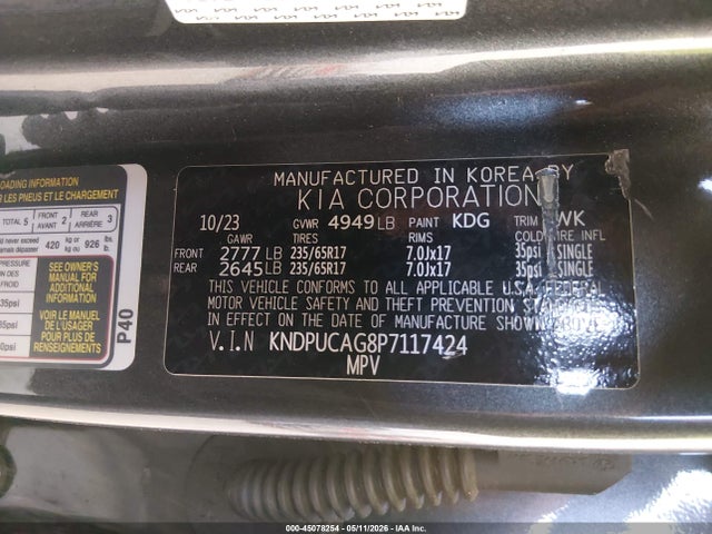 KNDPUCAG8P7117424 KIA Sportage Hybrid Lx