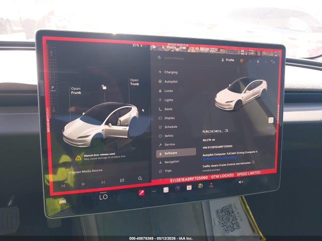 Aukcja sprzedaży 2024 Tesla Model 3 Long Range Dual Motor All-wheel Drive/rear-wheel Drive, vin: 5YJ3E1EA8RF725060, numer aukcji: 45078369