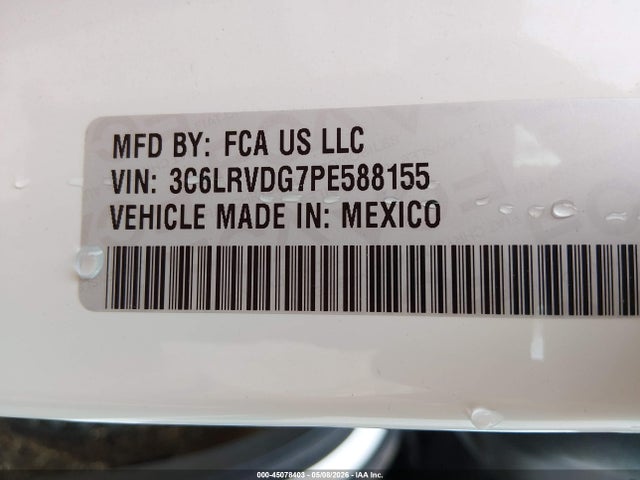 Aukcja sprzedaży 2023 Ram Promaster 2500 High Roof 159 Wb, vin: 3C6LRVDG7PE588155, numer aukcji: 45078403