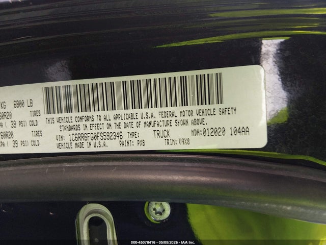 RAM 1500 Express 2015 1C6RR6FG0FS592346 Image 9