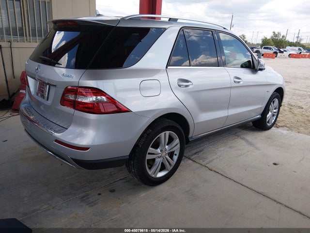 45078618 :رقم المزاد ، 4JGDA5HB6CA022452 vin ، 2012 Mercedes-benz Ml 350 4matic مزاد بيع