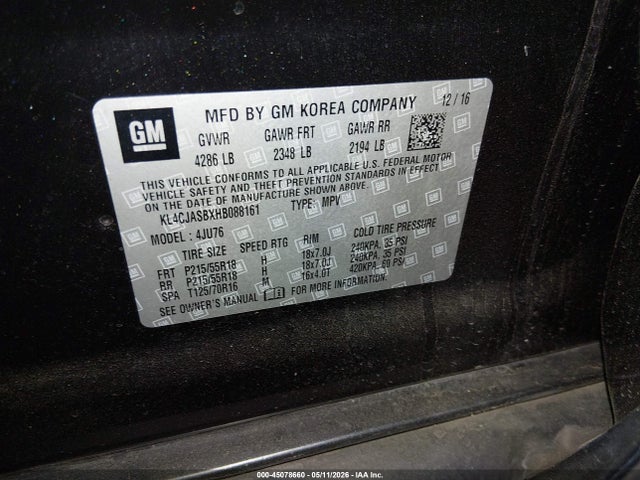 Buick Encore Preferred 2017 KL4CJASBXHB088161 Image 9