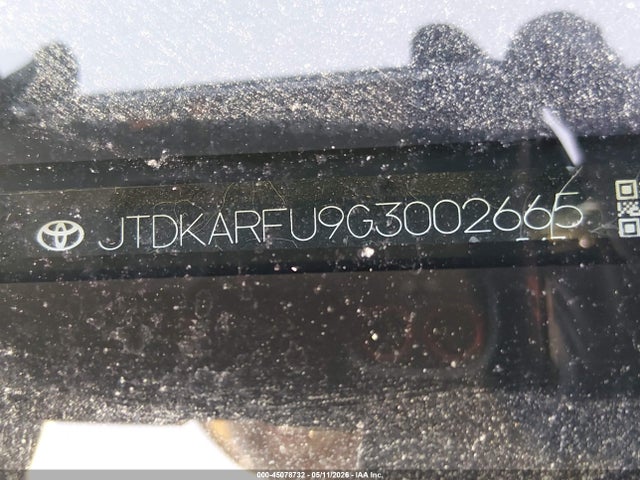 JTDKARFU9G3002665 Toyota Prius Three Touring
