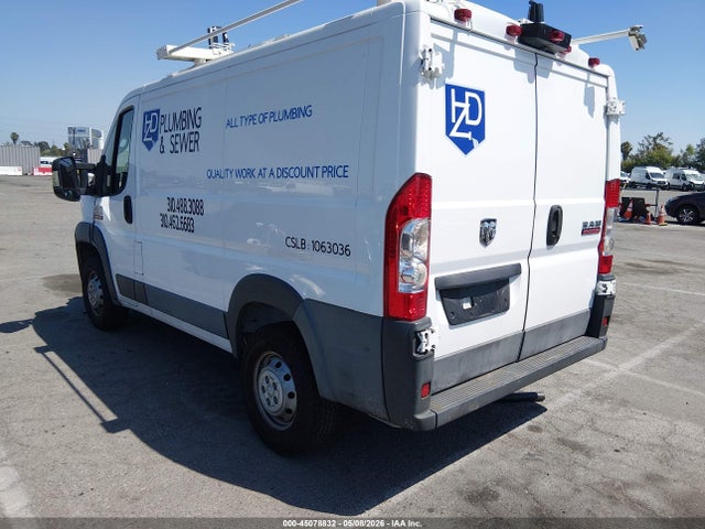 2018 Ram Promaster 1500 Low Roof 118 Wb მანქანა იყიდება აუქციონზე, vin: 3C6TRVNG7JE115183, აუქციონის ნომერი: 45078832