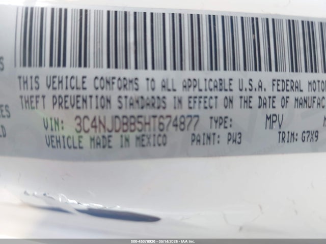 Jeep New Compass Latitude 4x4 2017 3C4NJDBB5HT674877 Image 9