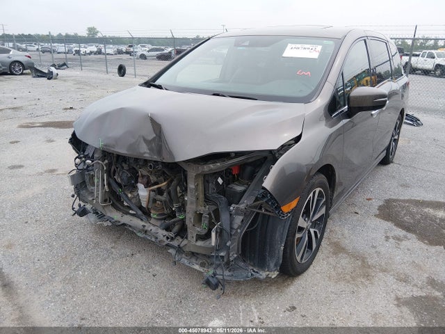 2019 Honda Odyssey Elite მანქანა იყიდება აუქციონზე, vin: 5FNRL6H92KB060502, აუქციონის ნომერი: 45078942