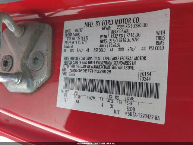 NM0GE9E77H1326925 Ford Transit Connect Xl