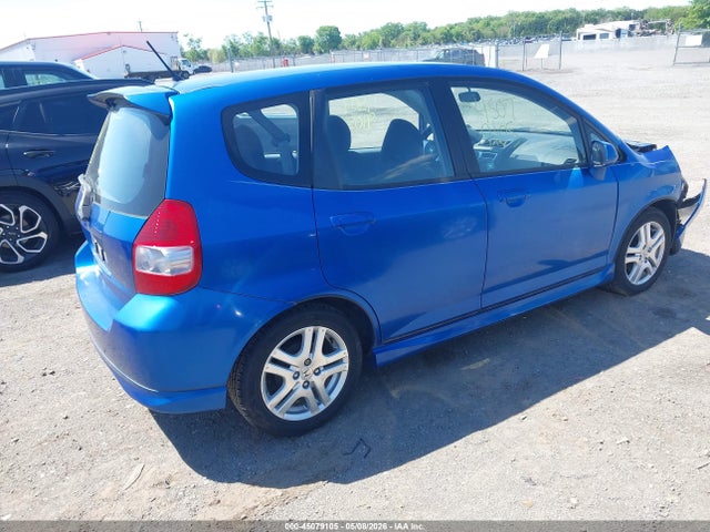 45079105 :رقم المزاد ، JHMGD38677S036858 vin ، 2007 Honda Fit Sport مزاد بيع
