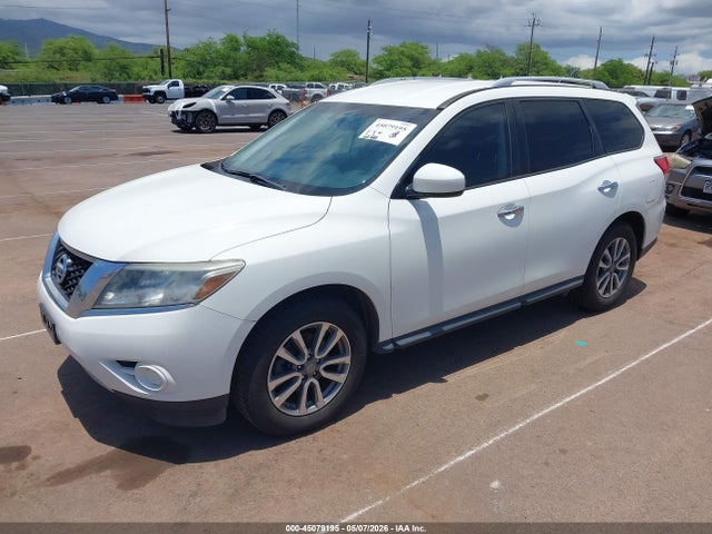 2015 Nissan Pathfinder S მანქანა იყიდება აუქციონზე, vin: 5N1AR2MNXFC657533, აუქციონის ნომერი: 45079195