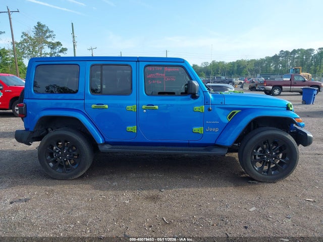 2023 Jeep Wrangler 4xe Sahara 4x4 მანქანა იყიდება აუქციონზე, vin: 1C4JJXP68PW557718, აუქციონის ნომერი: 45079453
