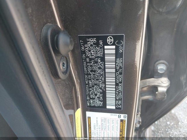 Aukcja sprzedaży 2018 Toyota Camry Le, vin: JTNB11HK0J3014543, numer aukcji: 45079457