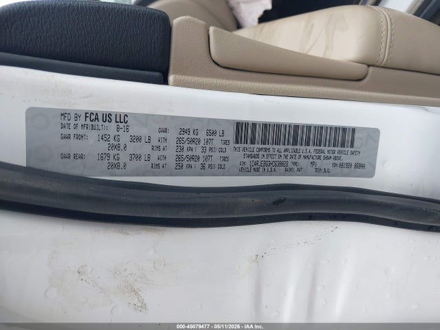 Продажа на аукционе авто 2017 Jeep Grand Cherokee Limited 4x2, vin: 1C4RJEBG3HC638023, номер лота: 45079477