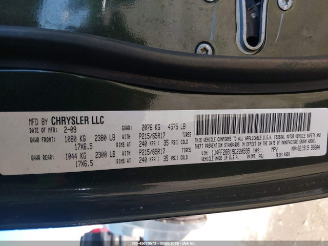 Продаж на аукціоні авто 2009 Jeep Patriot Sport, vin: 1J4FF28B19D220595, номер лоту: 45079573