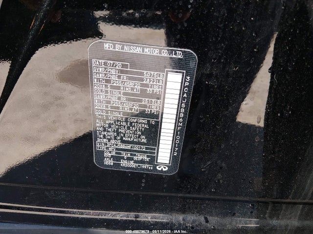 Aukcja sprzedaży 2021 Infiniti Qx50 Luxe Awd, vin: 3PCAJ5BB6MF100172, numer aukcji: 45079679