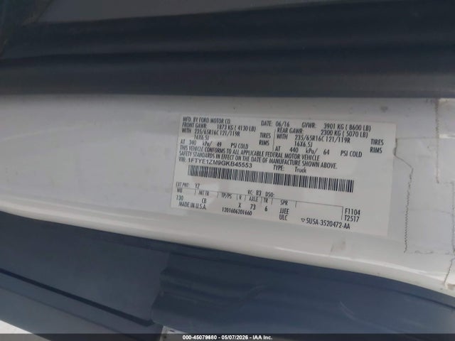 1FTYE1ZM9GKB45553 Ford Transit-150