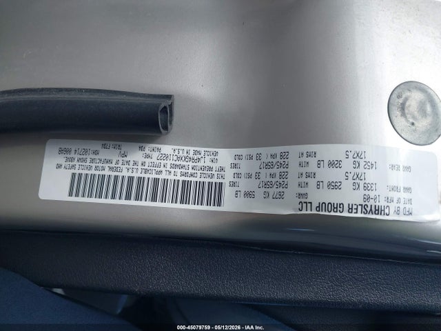 2010 Jeep Grand Cherokee Laredo მანქანა იყიდება აუქციონზე, vin: 1J4PR4GKXAC110227, აუქციონის ნომერი: 45079759
