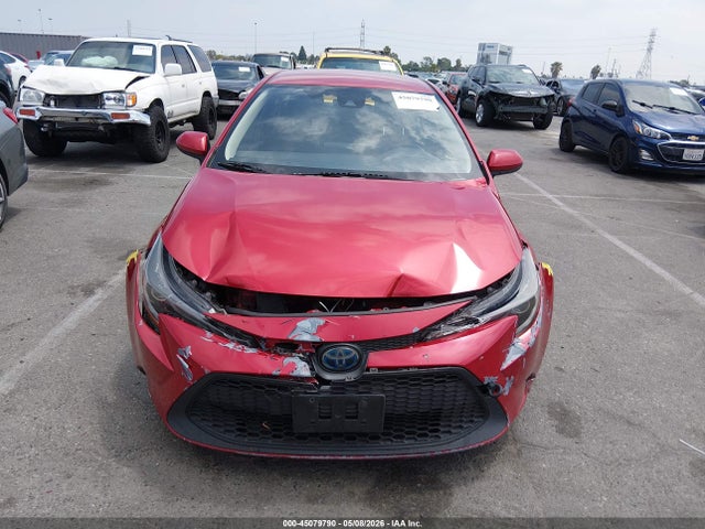 2020 Toyota Corolla Hybrid Le მანქანა იყიდება აუქციონზე, vin: JTDEBRBE0LJ017800, აუქციონის ნომერი: 45079790
