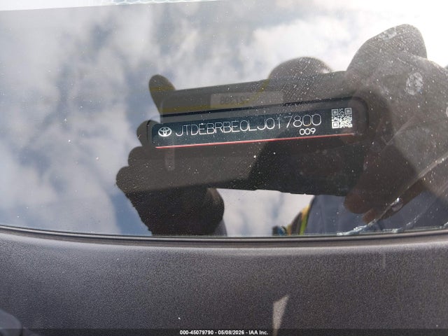 2020 Toyota Corolla Hybrid Le მანქანა იყიდება აუქციონზე, vin: JTDEBRBE0LJ017800, აუქციონის ნომერი: 45079790