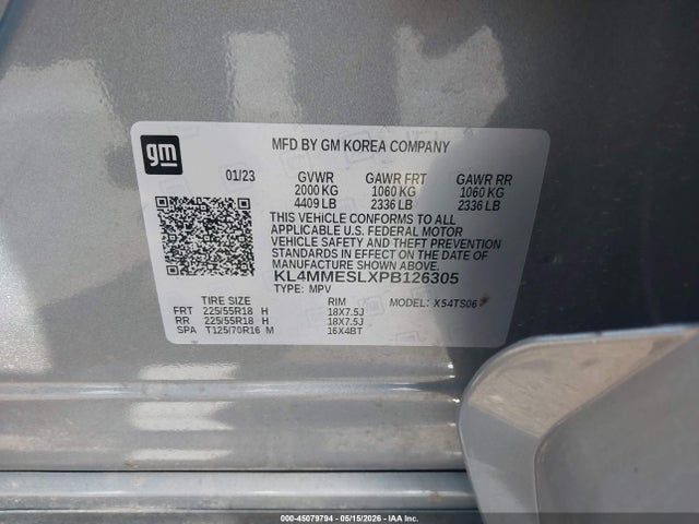 Aukcja sprzedaży 2023 Buick Encore Gx Select Awd, vin: KL4MMESLXPB126305, numer aukcji: 45079794
