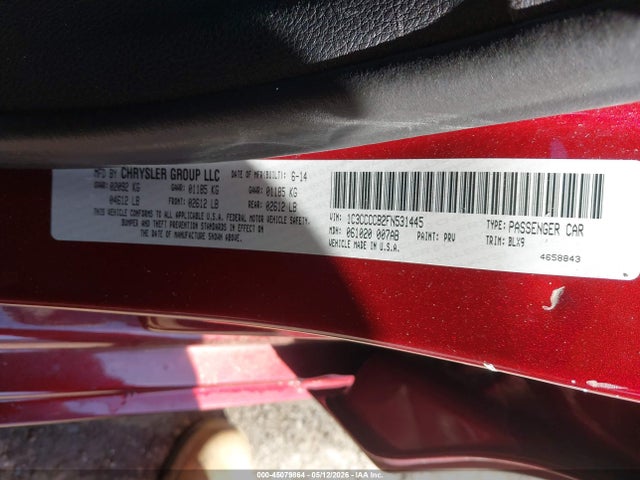 Aukcja sprzedaży 2015 Chrysler 200 C, vin: 1C3CCCCB2FN531445, numer aukcji: 45079864