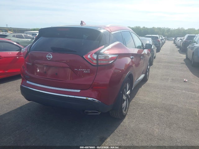 45079865 :رقم المزاد ، 5N1AZ2MHXGN166217 vin ، 2016 Nissan Murano Platinum مزاد بيع